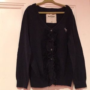 Abercrombie kids navy cardigan